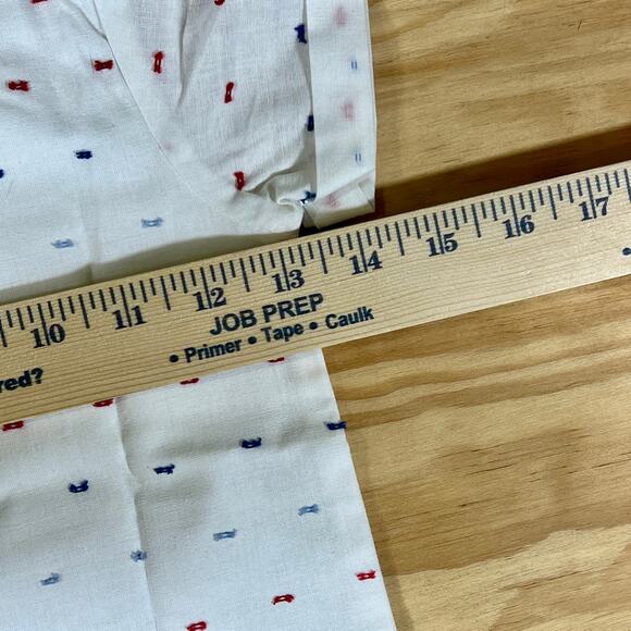 Goodlad Boys White Short Sleeve Button Shirt Red Blue Mini Print Size 4T Summer - Picture 9 of 9